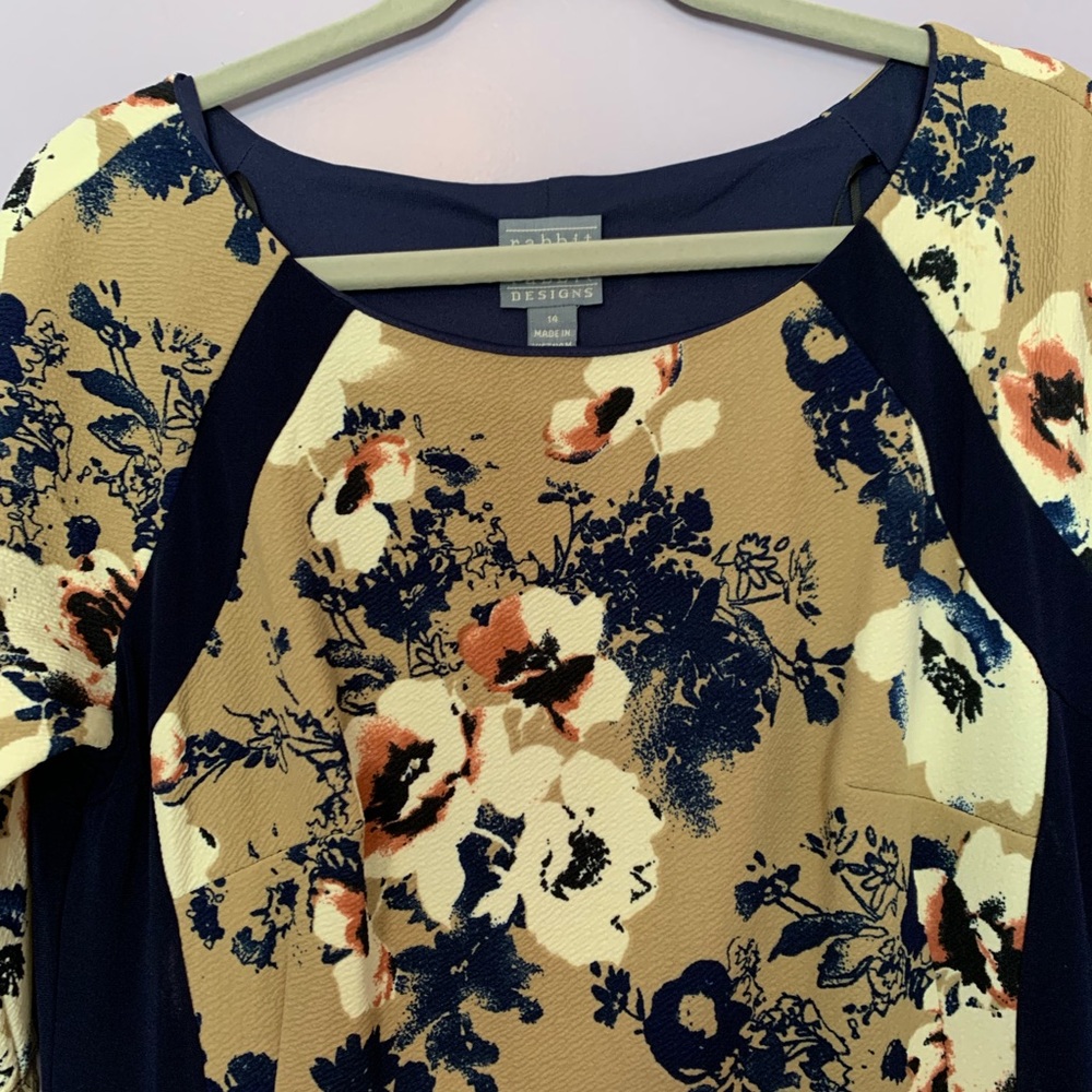 Rabbit Rabbit Rabbit Crepe Floral Swing Dress - Picture 6 of 8